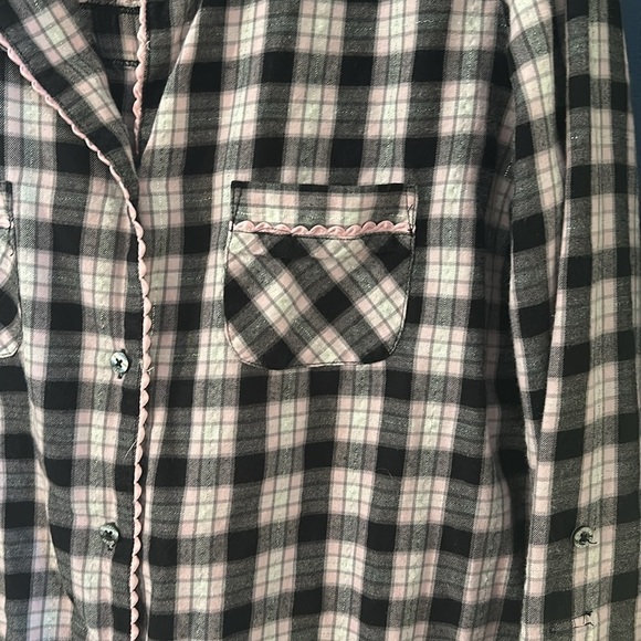 Women’s Victoria’s Secret Plaid Flannel Pajama Set Size Medium - Picture 6 of 11
